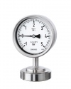 1201.7 Bourdon tube pressure gauges RCh 100-3vDW MDM 7310 bayonet ring case stainless steel DW-Line (Double Weld) pressure gauges for the attachment of chemical seals, no leakage, mechanical pressure measuring instruments, pressure metrology by ARMANO